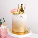 KORONA Złota Princess do dekoracji tortu 14cm