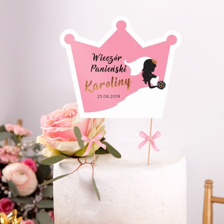 TOPPER na tort personalizowany Bride + IMIĘ