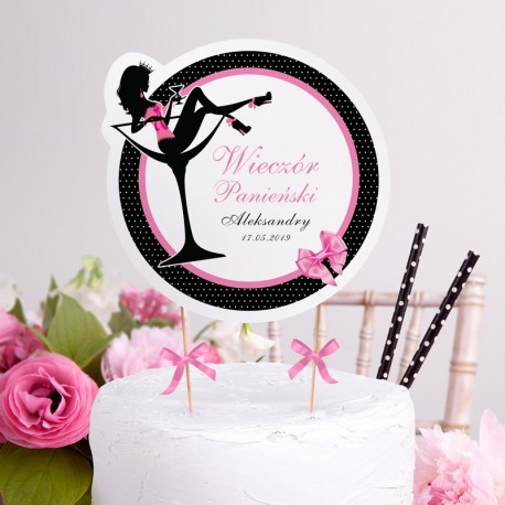 TOPPER na tort personalizowany Queen of the Night + IMIĘ