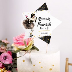 TOPPER na tort personalizowany + IMIĘ Pink Drink