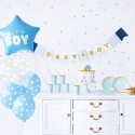 ZESTAW dekoracji na Baby Shower NIEBIESKI It's a boy