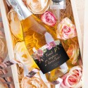 PREZENT na 18 Wino musujące w kwiatach Luxury Boho Eleganckie 750ml ZŁOTY