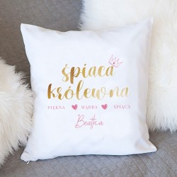 PREZENT dla Kobiety poduszka Śpiąca Królewna Z IMIENIEM Super Jakość
