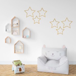 ZAWIESZKI Gwiazdy dekoracje na ścianę Drewniane 3szt
