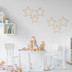 ZAWIESZKI Gwiazdy dekoracje na ścianę Drewniane 3szt