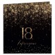ZAPROSZENIA na 18 urodziny Gold Glittery 10szt (+koperty)