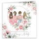 KARTKA dla Panny Młodej Różowe Kwiaty (+koperta)