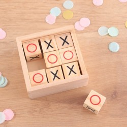 GRA zabawa dla dzieci Kółko i krzyżyk w drewnianym pudełku