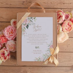 PREZENT na Rocznicę Ślubu dla Żony od Męża z PODPISEM Box z notatnikiem, czekoladą i herbatą