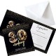 ZAPROSZENIA na 30 urodziny Gold Neon Disco 10szt (+koperty)