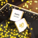 Dekoracje na 40 urodziny czarno-złote