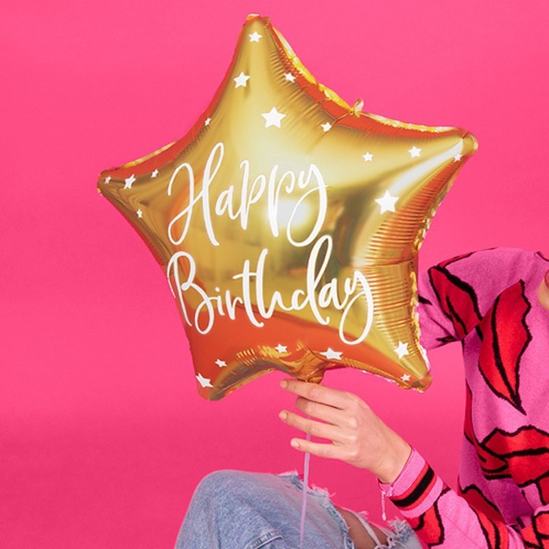 Balon foliowy urodzinowy happy birthday