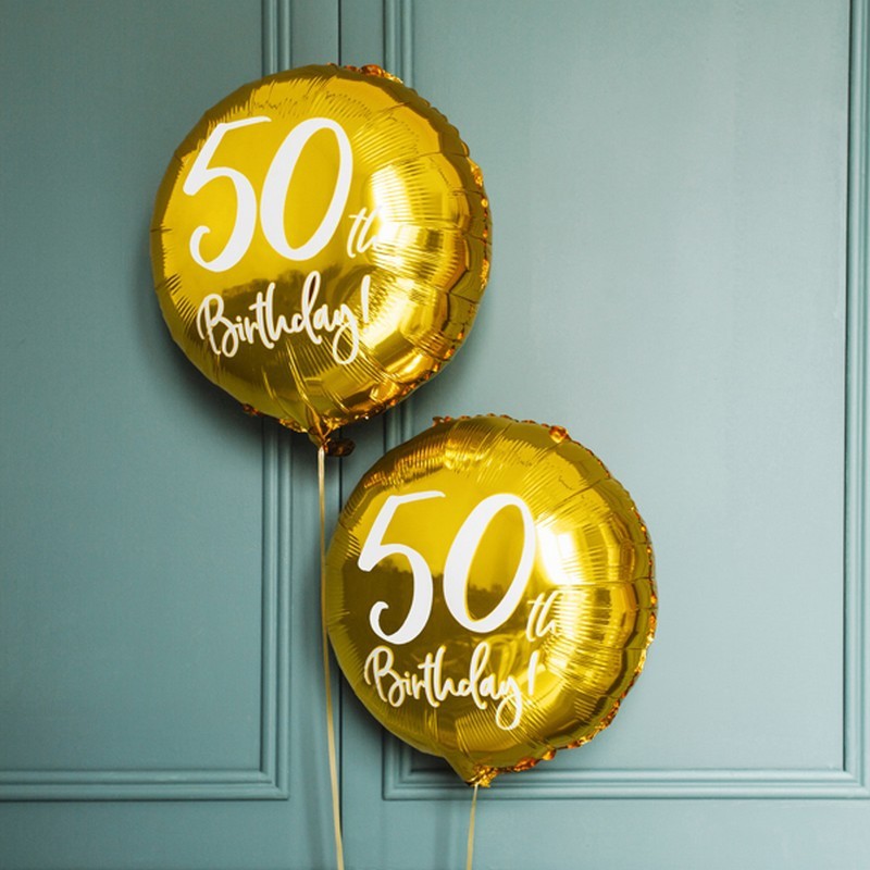 Balony na 50 urodziny foliowy